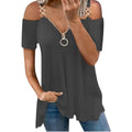Women's Tailored Zip Crew Neck Plus Size Top by DailySale