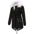 Women's Thick Warm Fleece Lined Winter Coat Jacket Parka with Fluffy Hood by DailySale