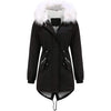 Women's Thick Warm Fleece Lined Winter Coat Jacket Parka with Fluffy Hood