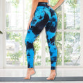 Women's Tie Dye High Waist Tummy Control Butt Lift Yoga Pants Workout Leggings by DailySale