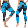 Women's Tie Dye High Waist Tummy Control Butt Lift Yoga Pants Workout Leggings by DailySale