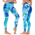 Women's Tie Dye High Waist Tummy Control Butt Lift Yoga Pants Workout Leggings by DailySale