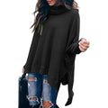 Women's Turtle Cowl Neck Long Batwing Sleeve Sweater by DailySale