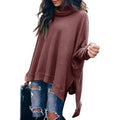 Women's Turtle Cowl Neck Long Batwing Sleeve Sweater by DailySale