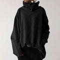 Women's Turtleneck Wide Sleeves Solid Loose Pullover Sweatshirt by DailySale
