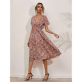 Women's V Neck Casual Boho Loose Midi Dress by DailySale