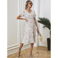 Women's V Neck Casual Boho Loose Midi Dress by DailySale