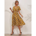 Women's V Neck Casual Boho Loose Midi Dress by DailySale
