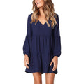 Women's V Neck Casual Loose Dress by DailySale