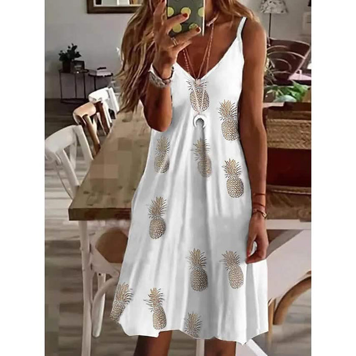 Women's V-Neck Casual Sling Dress by DailySale