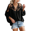 Women's V-Neck Crochet Lace Top by DailySale