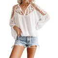 Women's V-Neck Crochet Lace Top by DailySale