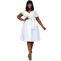 Women's V-Neck Elegant A-Line Dress by DailySale