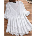 Women's V-Neck Floral Lace Top by DailySale