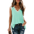 Women's V Neck Lace Tank Top - Assorted Styles by DailySale