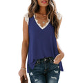 Women's V Neck Lace Tank Top - Assorted Styles by DailySale