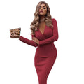 Women's V-Neck Sheath Knee Length Dress by DailySale