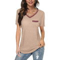 Womens V Neck Short Sleeve Tops by DailySale