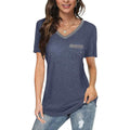 Womens V Neck Short Sleeve Tops by DailySale