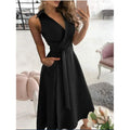 Women's V-Neck Sleeveless Long Dress by DailySale