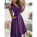 Women's V-Neck Sleeveless Long Dress by DailySale