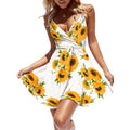 Women's V-Neck Spaghetti Strap Mini Swing Skater Dress by DailySale