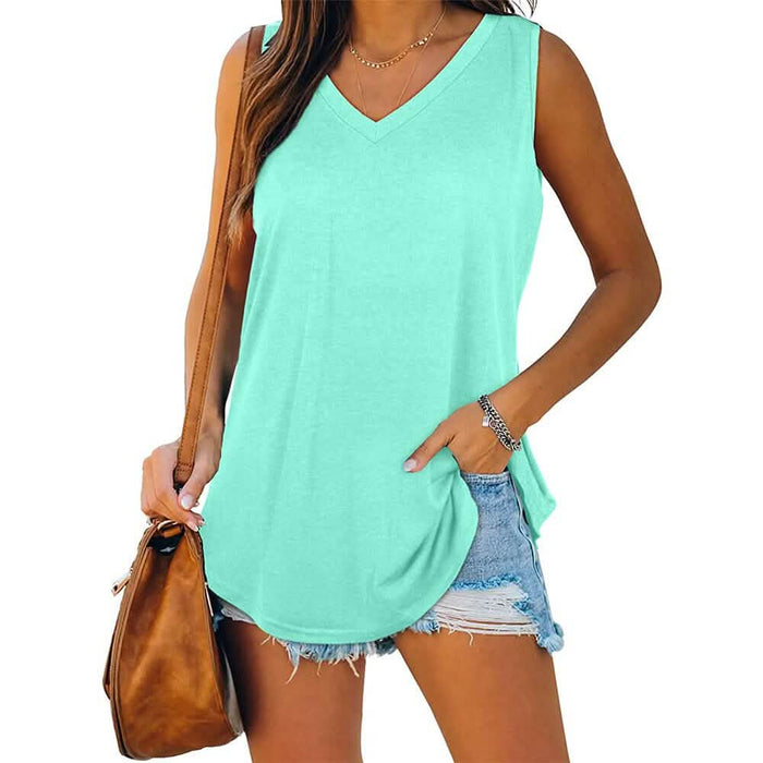 Women's V Neck Tank Top by DailySale