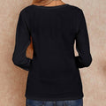 Women's V Neck Waffle Knit Henley Tops by DailySale