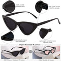 Women's Vintage Narrow Cat Eye Sunglasses by DailySale