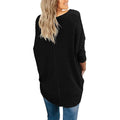 Womens Waffle Knit Tunic Blouse Tie Knot Henley Tops by DailySale
