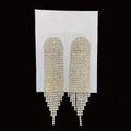 Women's White Drop Fringe Earrings by DailySale