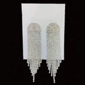 Women's White Drop Fringe Earrings by DailySale