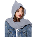 Women's Winter Knitted Hooded Long Scarf by DailySale