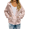 Womens Winter Sherpa Fleece Button Jacket Coat by DailySale