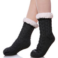 Women's Winter Super Soft Warm Cozy Fuzzy Fleece-Lined with Grippers Slipper Socks by DailySale