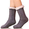Women's Winter Super Soft Warm Cozy Fuzzy Fleece-Lined with Grippers Slipper Socks by DailySale