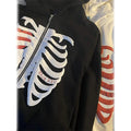 Women's Zip Up Skeleton Letter Hoodie Sweatshirt by DailySale