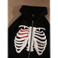 Women's Zip Up Skeleton Letter Hoodie Sweatshirt by DailySale