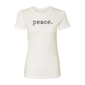adult graphic tee | peace womens by Finn + Emma
