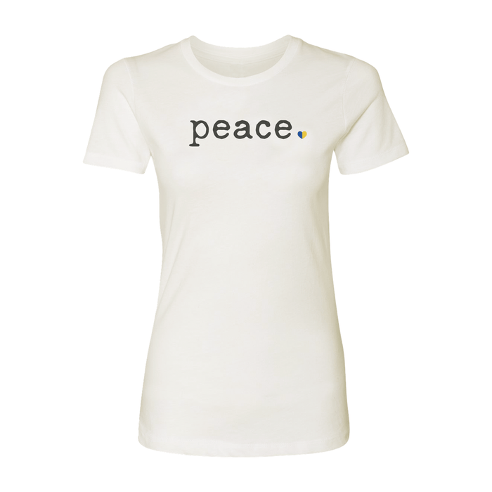 adult graphic tee | peace womens by Finn + Emma