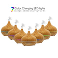 Wood Grain Ultrasonic Cool Mist Diffuser With 7 Color LED Lights by DailySale