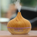 Wood Grain Ultrasonic Cool Mist Diffuser With 7 Color LED Lights by DailySale