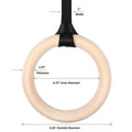 Wood Gymnastic Rings by DailySale
