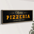 Wood Pizzeria Sign by Tailored Canvases