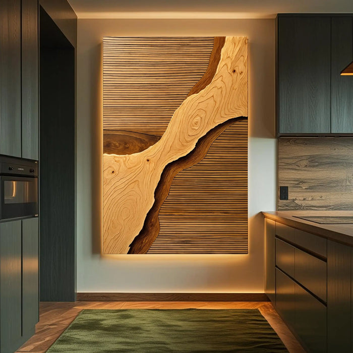 Wood Rift Wall Art by Tailored Canvases