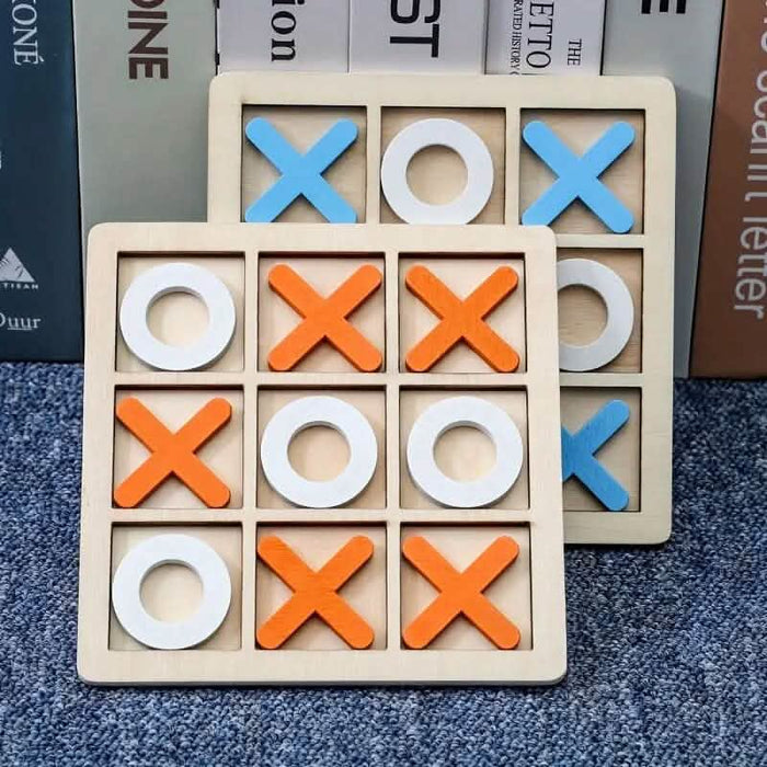 Wood Tic-Tac Toe XOXO Board Game by DailySale