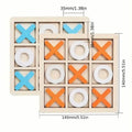 Wood Tic-Tac Toe XOXO Board Game by DailySale