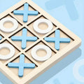 Wood Tic-Tac Toe XOXO Board Game by DailySale