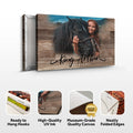 Wooden Animal Portrait Sign | Personalized Canvas Wall Art by Tailored Canvases