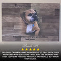 Wooden Animal Portrait Sign | Personalized Canvas Wall Art by Tailored Canvases